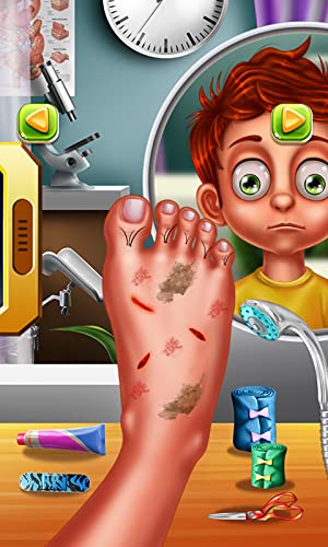 El médico del pie : ¡pretender ser el mejor médico ! Juego educativo para niños - Juego GRATIS