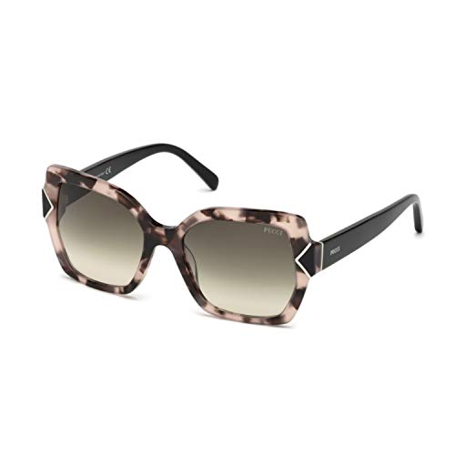 Emilio Pucci EP0070 55B 56 Gafas de sol, Marrón (Avana Colorata/Fumo Grad), Unisex Adulto