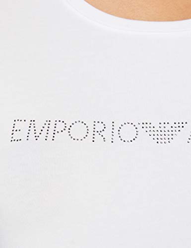 Emporio Armani T-Shirt Camiseta, Blanco – White, L para Mujer