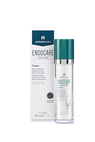 Endocare Cellage - Crema Antiarrugas, Antiedad, Redensificante, Retexturizante y Nutritiva, con Ácido Hialurónico, Pieles Normales y Secas, 50ml