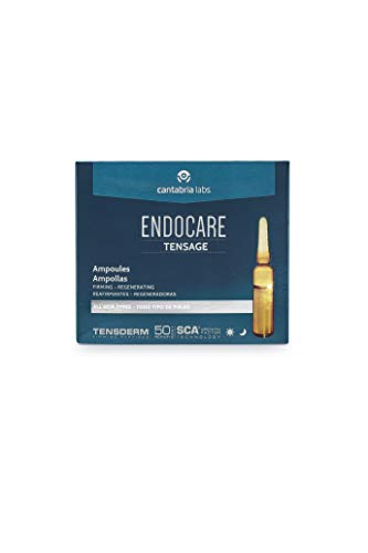 Endocare Tensage Ampollas - Antiarrugas, Antiflacidez, Regeneradoras, Efecto Tensor Inmediato, Con Ácido Hialurónico, Para Todo Tipo De Pieles, 20 Unidades 40 ml