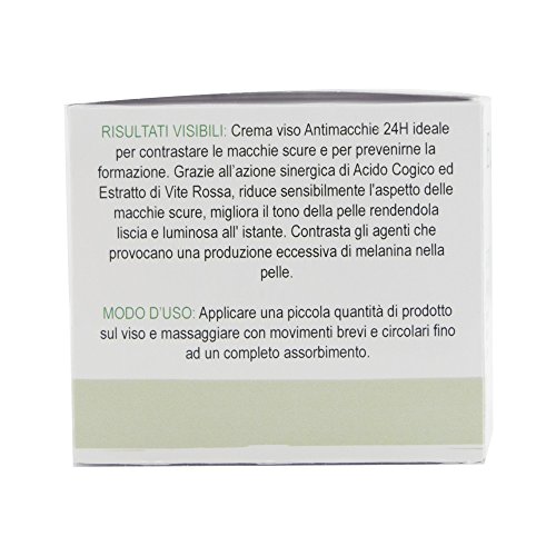 Equilibrium - Cosmética natural Crema facial Antimanchas 24h 50 ml Bio con extracto de vid roja y ácido kojico