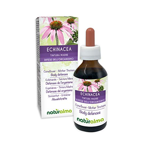 EQUINÁCEA (Echinacea angustifolia) raíces Tintura Madre sin alcohol NATURALMA | Extracto líquido gotas 100 ml | Complemento alimenticio | Vegano