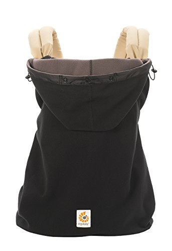 Ergobaby Funda de invierno y impermeable, Protección contra la lluvia para Mochilas portabebés, Negro, WCW2NL