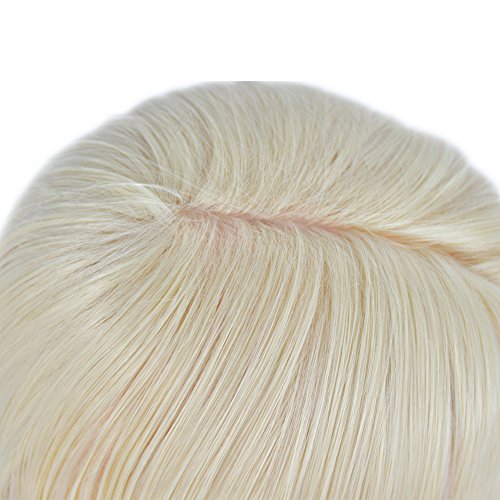 ERSIMAN 27 "Cosmetología de fibra sintética cabello rubio cabeza de maniquí Cabeza de entrenamiento de peluquería maniquí con abrazadera libre