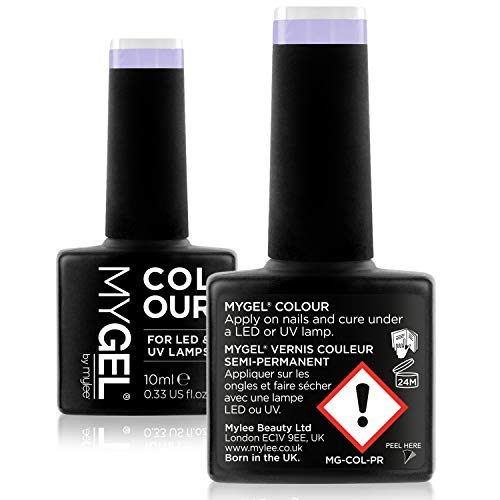 Esmalte de gel para uñas MyGel, de MYLEE (10ml) MG0043 - Lady Like UV/LED Nail Art Manicure Pedicure para uso profesional en el salón y en el hogar - Larga duración y fácil de aplicar