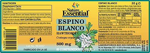 Espino blanco 500 mg. 60 comprimidos