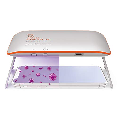 Esterilizador UV, 59S Esterilizador UVC LED con 6 Bolas de Lámpara, Peso 96g, esterilizador, Lámpara de Desinfección UV, esterilización rápida del 99.99%, Perfecto para Bar Casa Oficina Hotel ecc