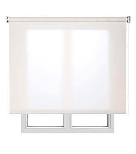 Estores Basic, Stores screen, Blanco, 105x180cm, estores para ventana, persianas enrollables para el interior.