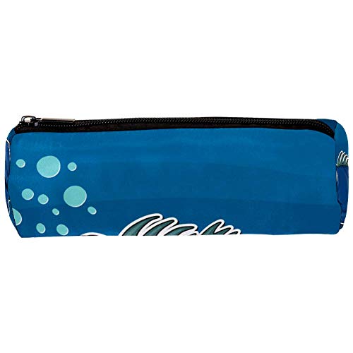 Estuche para lápices para estudiantes Mero de dibujos animados Impermeable y practico caja de lápices Bonita papeleria bolsillo multifunción bolsa de maquillaje 20x6.3cm