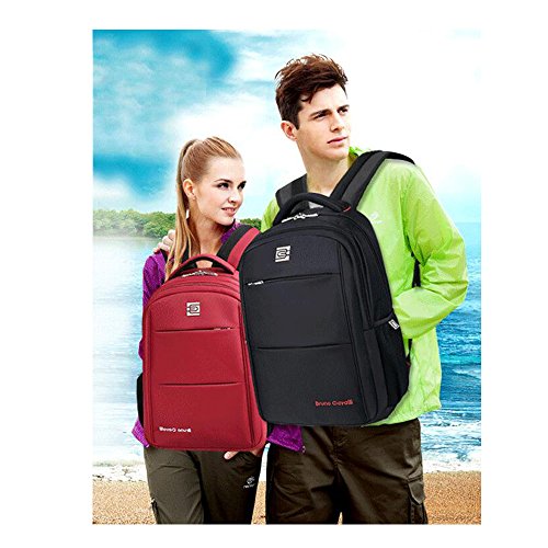 Evay Mochila para computadora portátil de 15.6 pulgadas, mochilas impermeables, bolsas de viaje para computadora portátil Mochila de computadora para hombres, mujeres Negro