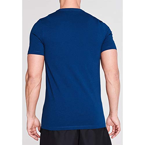 Everlast - Camiseta de cuello redondo para hombre, con estampado geométrico Azul azul M