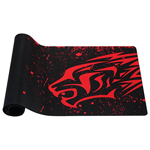 EXCO Dick Smooth extra grande XL Gaming Matte superficie lisa para ratón de Comfortable Mouse Pad Superfine Fiber Surface Smooth Silk, color XL Red Leopard