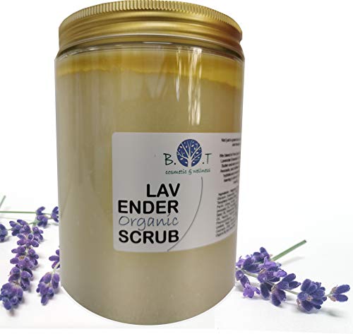 Exfoliante Ecológico Hidratante Relax con Lavanda Bio, Sal Epsom y Aceites de Jojoba, Aguacate y Cártamo 1000g