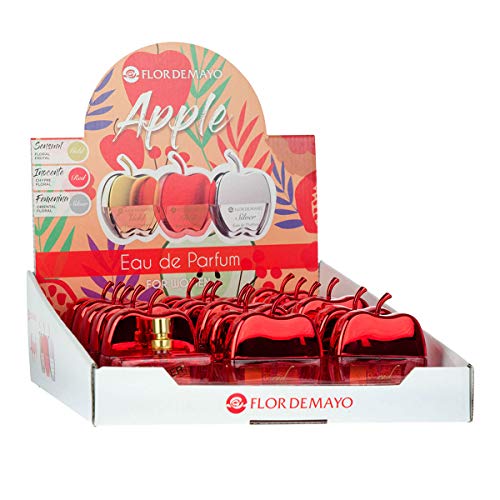 Expositor 17ud. Mini Colonia Apple Ms. Red para mujer. Con Téster de regalo. 18 x 20ml