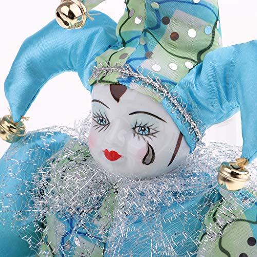 F Fityle 30cm Modelo Muñeca Italiana Eros de Porcelana Juguete Decorativo para Niños - Azul Claro