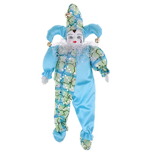 F Fityle 30cm Modelo Muñeca Italiana Eros de Porcelana Juguete Decorativo para Niños - Azul Claro