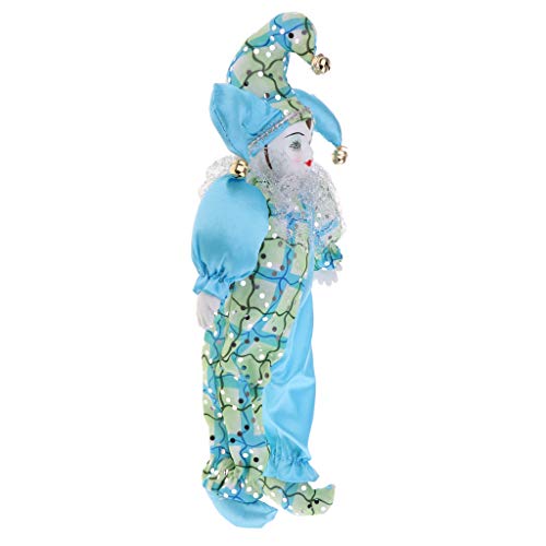 F Fityle 30cm Modelo Muñeca Italiana Eros de Porcelana Juguete Decorativo para Niños - Azul Claro