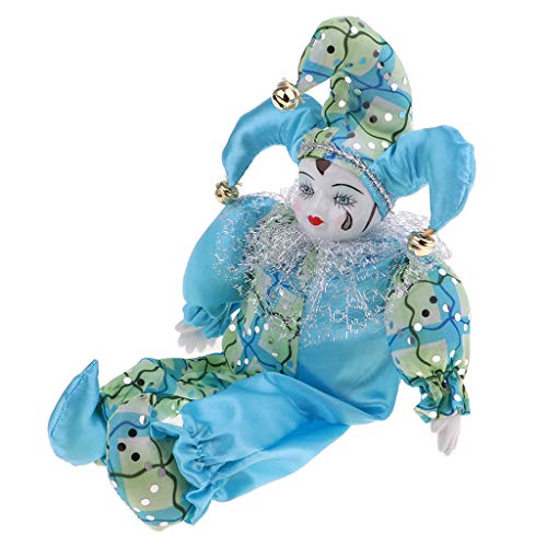 F Fityle 30cm Modelo Muñeca Italiana Eros de Porcelana Juguete Decorativo para Niños - Azul Claro