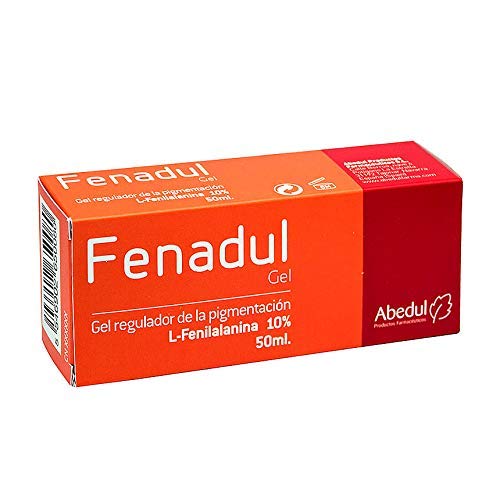 FENADUL Gel Acelerador de la Pigmentación con L-Fenilalanina | 50 ml | Favorece la Producción de Melanina y Acelera el Bronceado | Crema Repigmentante para Manchas Blancas en Cara y Cuerpo y Vitíligo