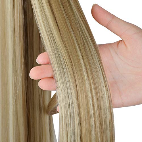 FESHFEN Cola de Caballo Extensiones Postizos de pelo fibras sintéticas de cabello pelo liso largo 61cm, 125g