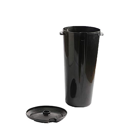 FHKJ Cubo Móvil, Champú Para Peluquería, Tratamiento De Agua Sucia, Cubo, 10L, Cubo, Peluquería, Negro, Lavabo, Accesorios