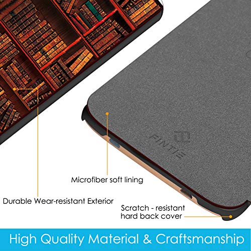 Fintie Funda Compatible con Pocketbook Touch HD 3/Touch Lux 4/Basic Lux 2/Color (2020) e-Book Reader de 6"- Súper Delgada y Ligera Carcasa con Auto-Reposo/Activación, Biblioteca