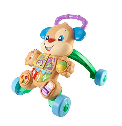 Fisher-Price Ríe y Aprende - Andador Perrito Primeros Pasos, Correpasillos Bebé +6 meses (Mattel FRC85)