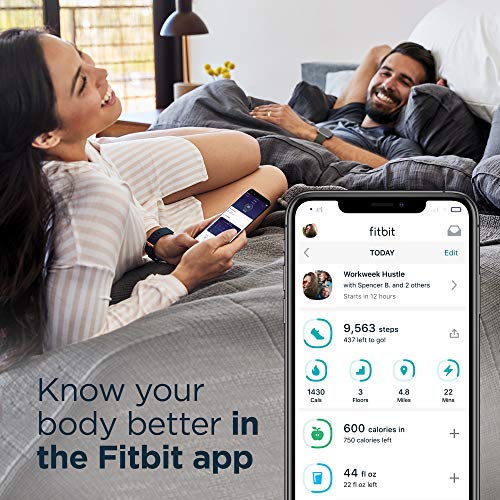 Fitbit Reloj inteligente de salud y forma física de Versa 2 con control de voz, puntuación de sueño y música para unisex-adulto Un tamaño Cobre rose
