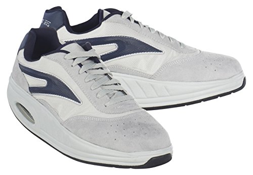 Fitness Step Casual Training - Zapatillas tonificadoras para Hombre, Color Gris/Azul, Talla 41