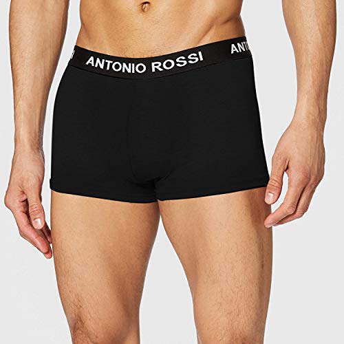 FM London Fitted Boxer, Negro, X-Large (Pack de 12) para Hombre