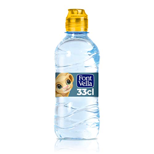 Font Vella, Agua Mineral con tapón infantil - Pack 6 x 33cl