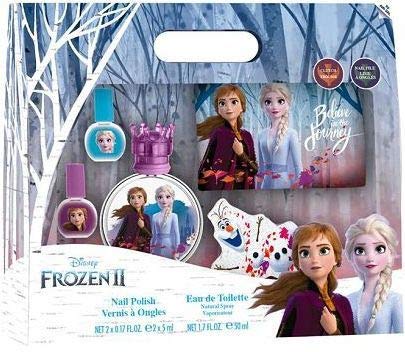 Frozen II Set Eau de Toillete, 50 ml y bolsa de cuidado de uñas, 250 g