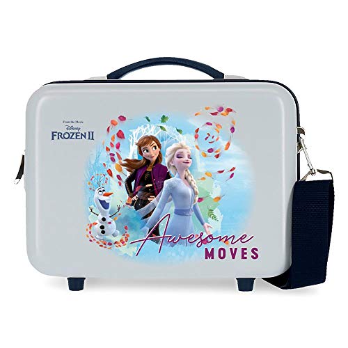 Frozen Neceser ABS Awesome Moves Adaptable, Azul, 29x21x15 cm