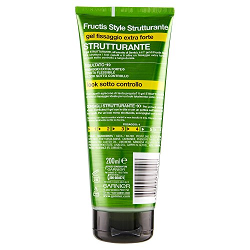 FRUCTIS Gel tubo strutturante 4 extra forte 200 ml. - Gel para el Cabello