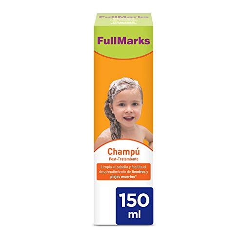 Full Marks Champú Post-Tratamiento Piojos, Limpia el cabello y elimina los rastros de la loción/spray contra los piojos - 150 ml