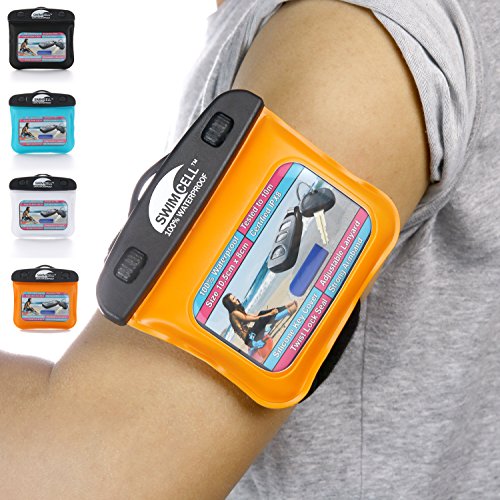 Funda Impermeable para Llaves, Reproductor MP3, Dinero, DNI, Tarjetas. Brazalete Resistente Ajustable con Lanyard y EXTRA -funda de Llaves. IPX8. Probado a 10m.  Fácil de Utilizar.