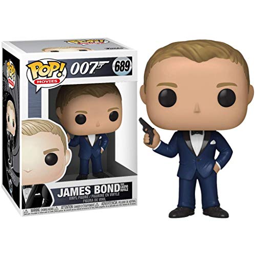 Funko- Pop Movie Daniel Craig 007-James Bond Figura Coleccionable, Multicolor, Talla única (35678)