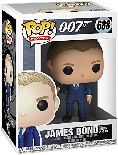 Funko Pop Movies:James Bond-DanielCraig (QuantumofSolace) James Figura Coleccionable, Multicolor (35676)