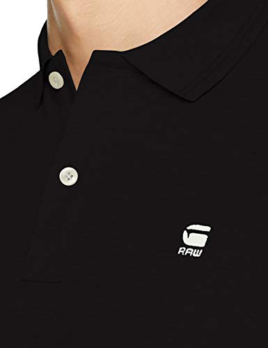 G-Star Raw Dunda Slim Polo S/s, dk black 6484, Medium para Hombre