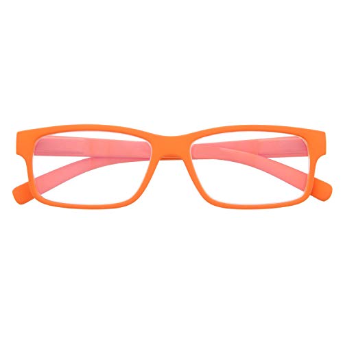 Gafas de Presbicia con Filtro Anti Luz Azul para Ordenador. Gafas Graduadas de Lectura para Hombre y Mujer con Cristales Anti-reflejantes. Carrot 0.0 – THYSSEN