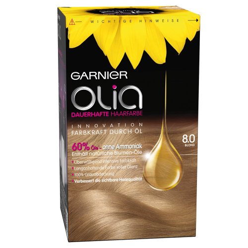 Garnier Olia 8.0 Rubio, 1er Pack (1 x 1 pieza)