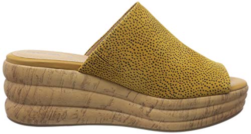 Geox D Primula Sandalo D, Sandalias con Plataforma para Mujer, Amarillo (Ochre C2112), 37 EU