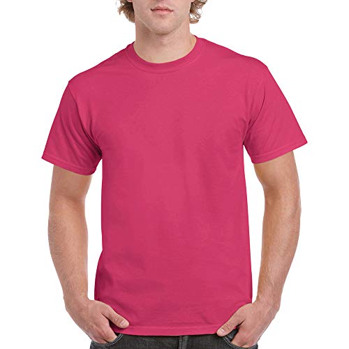 Gildan - Camiseta básica de manga corta de verano para hombre- 61 colores diferentes ? Número 1 en América (4XL/Gris Sport)