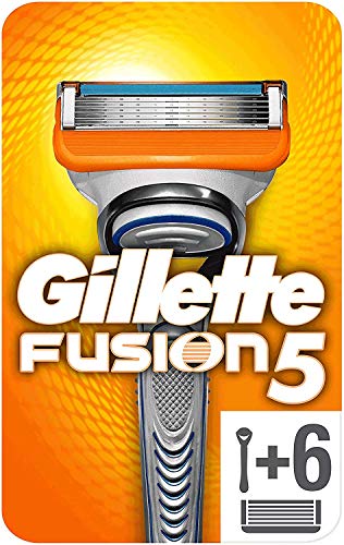 Gillette Fusion5 Maquinilla de Afeitar + 6 Cuchillas de Recambio