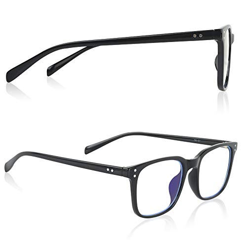 Gimdumasa gafas ordenador gaming pc uv luz filtro proteccion azul mujer hombre para antifatiga GI799 (Negro)