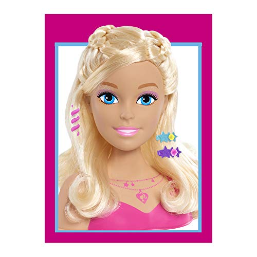 Giochi Preziosi- Barbie Busto Maquillaje-Peinados, Multicolor, Norme (BAR28000)