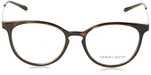 Giorgio Armani 0AR7140, Monturas de Gafas para Mujer, Dark Havana, 51