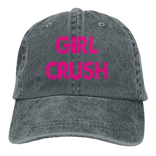 Girl Crush Trend Printing Sombrero de Vaquero Gorra de béisbol de Moda paraNegro