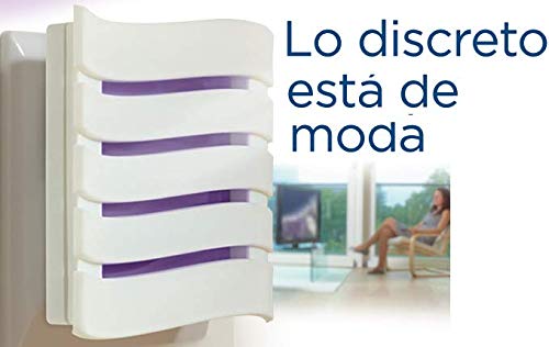 GLADE Discreet Eléctrico Lavanda - Ambientador eléctrico de hogar formato Aparato + Recambio, elimina olores y devuelve el frescor, fragancia Lavanda